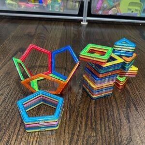 Vibrant Magnetic Building Blocks Set for Kids